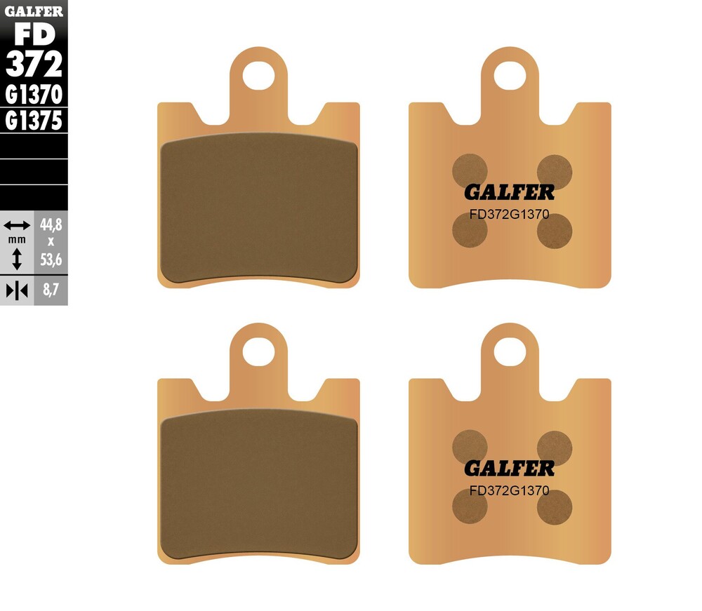 BRAKE PADS SINTERED FD372G1370