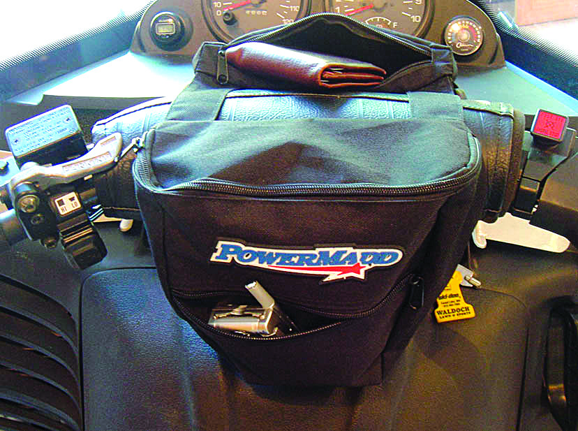 POWERMADD HANDLEBAR POUCH HATSACK DELUXE BLACK