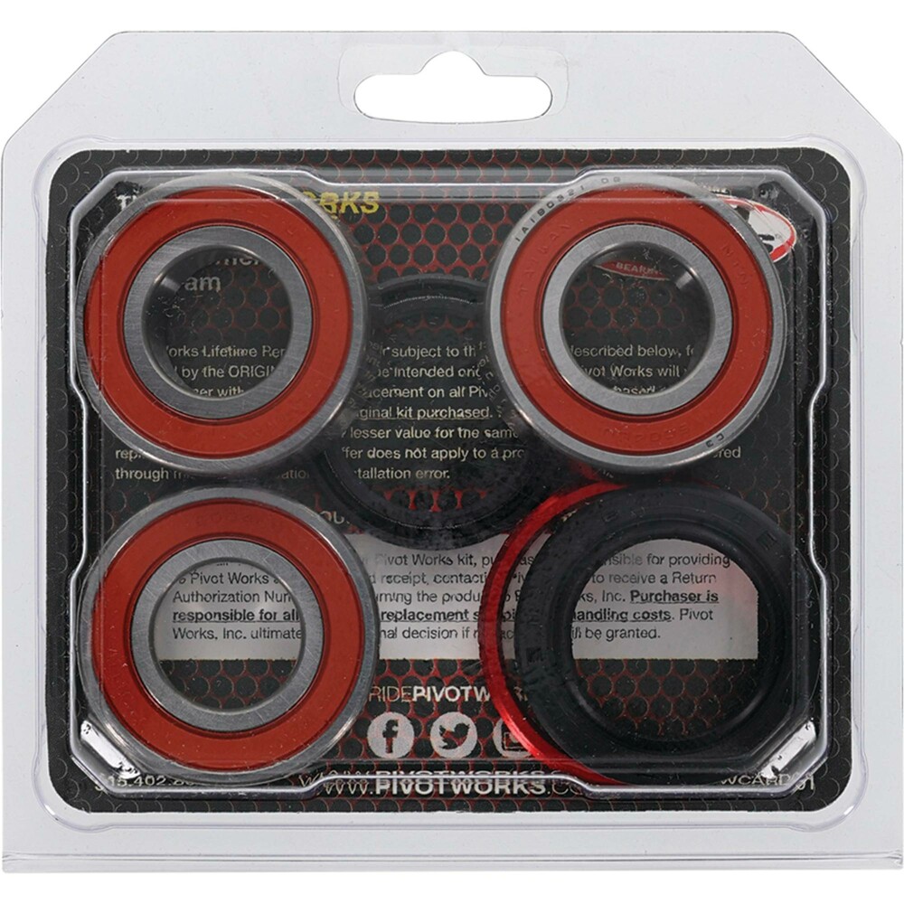 Pivot Works Premium Rear Wheel Bearing Kit Honda CR125R / CR250R / CR500R 1990-2001