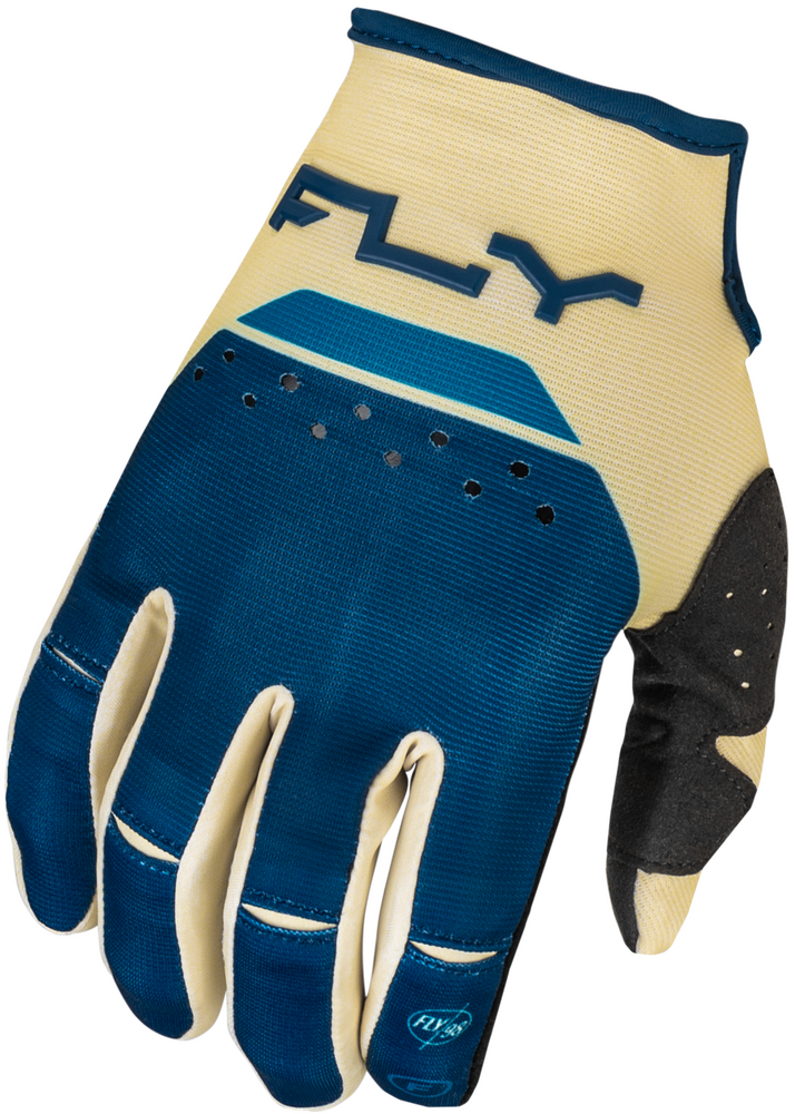 Fly Racing Kinetic Reload Gloves — Ivory/Navy/Cobalt