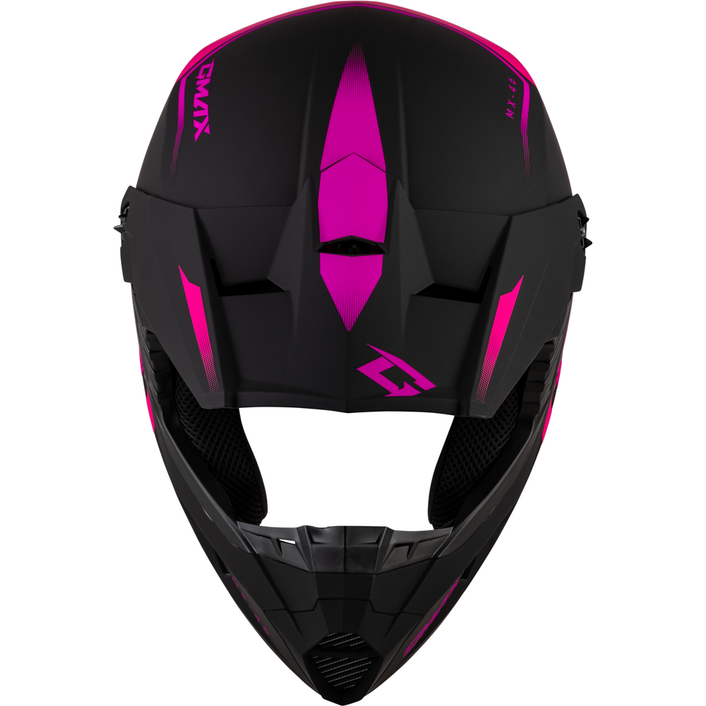 Gmax Rosa GMAX MX-46 COMPOUND HELMET MATTE BLACK/PINK YM