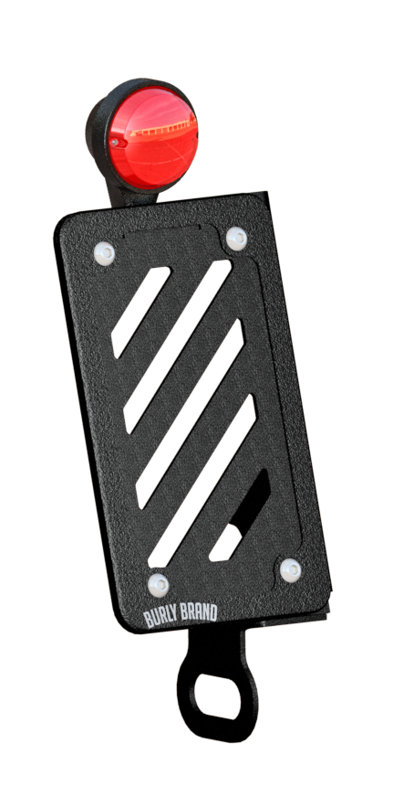 BURLY BRAND SLASH CUR LIC PLT KIT VERT BLACK