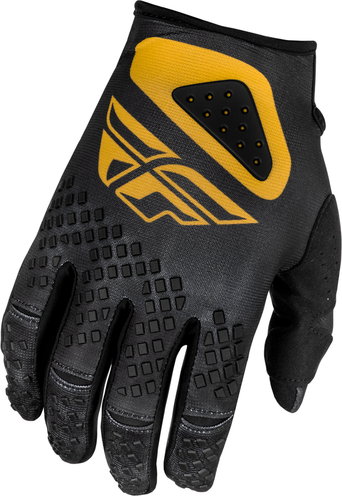 Fly Racing Kinetic Center Gloves — Black/Gold