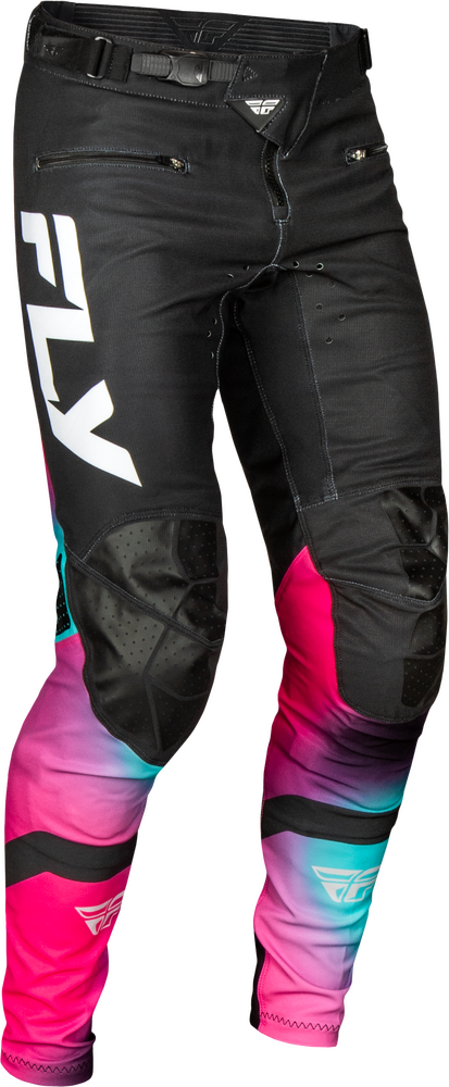 Fly Racing Youth Rayce Bicycle Pants — Fuschia/Black/Teal