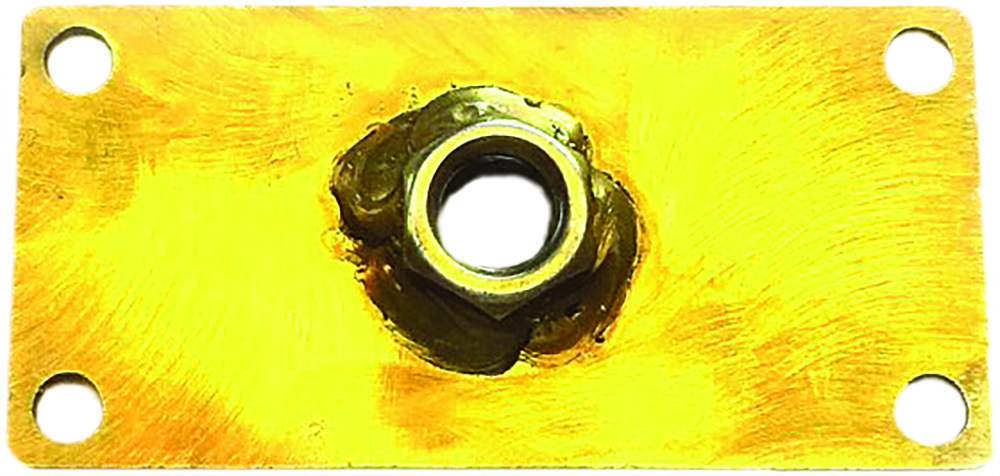JUSTSAIL TRAILER CRANK PLATE (2"X4"X1/8")