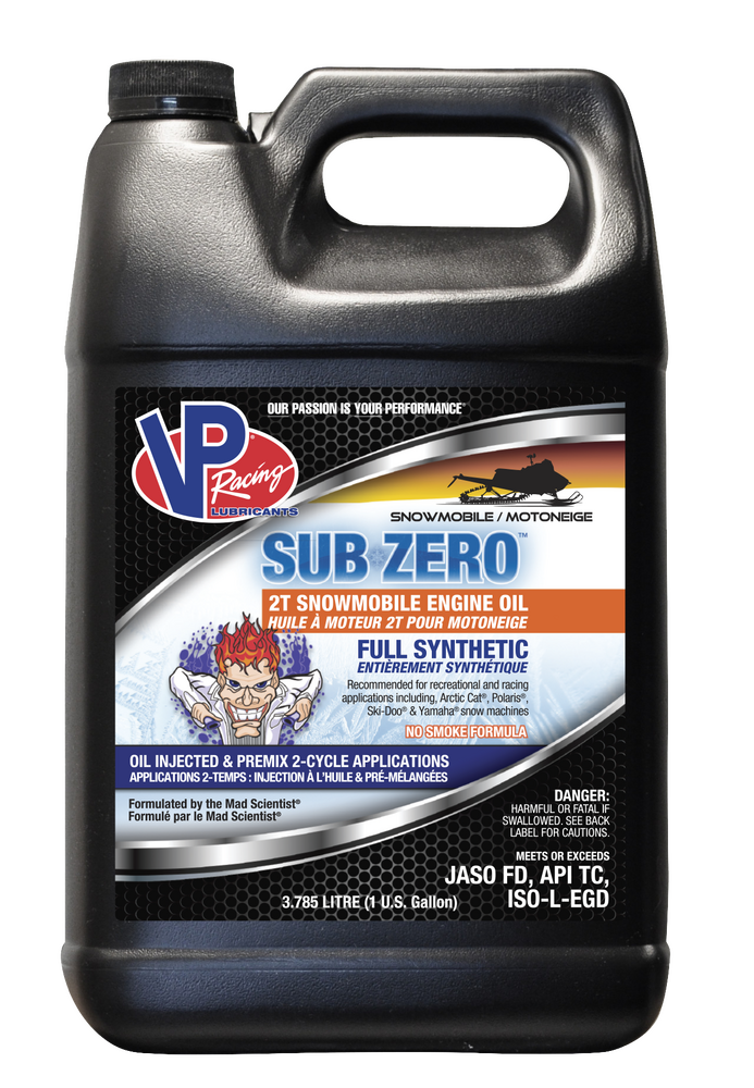 VP RACING SUB-ZERO SYN 2T SNOWMOBILE OIL