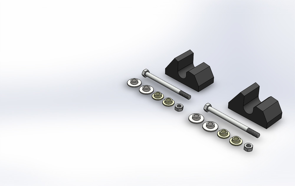PR /SLY DOG MOUNT KIT YAM TRAILING ARM 10MM
