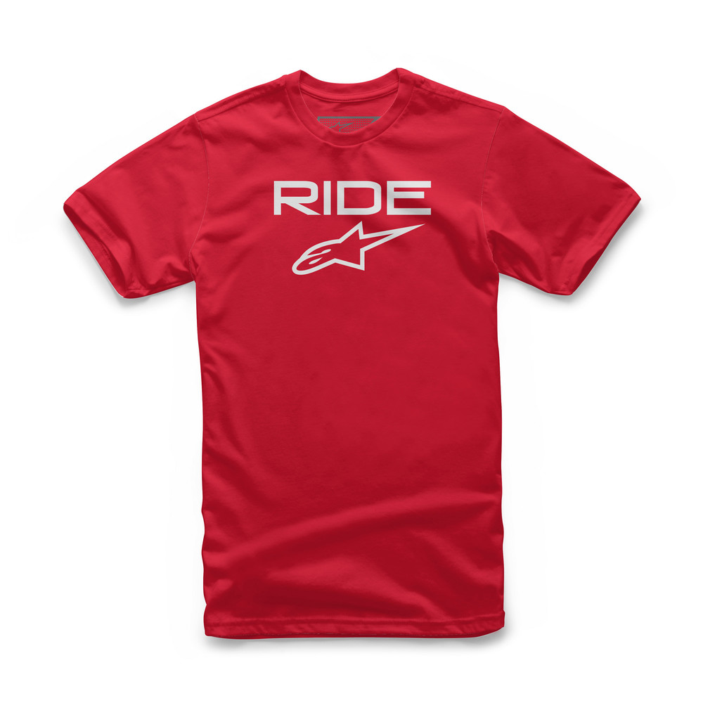 RIDE 2.0 TEE RED/WHITE SM