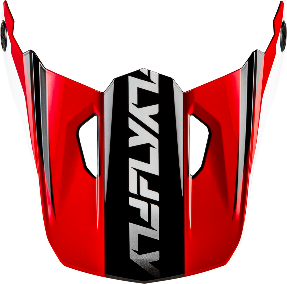 Fly Racing Kinetic Crest Visor (2026) — Red/Black/White