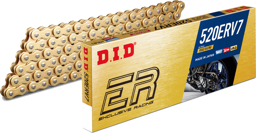 D.I.D CHAIN 520ERV7 110L GOLD/GOLD