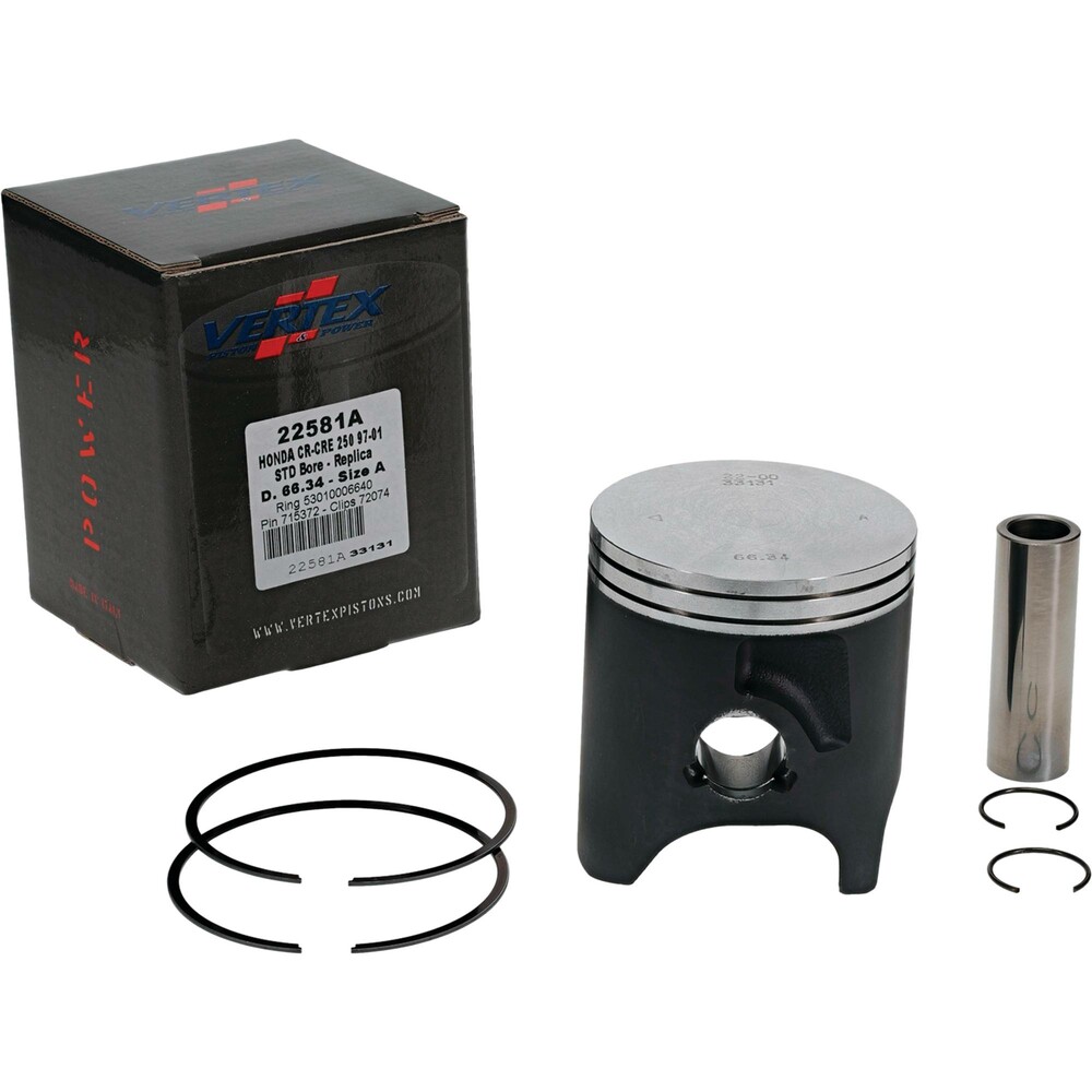 VERTEX PISTON KIT CAST 66.34/STD HON