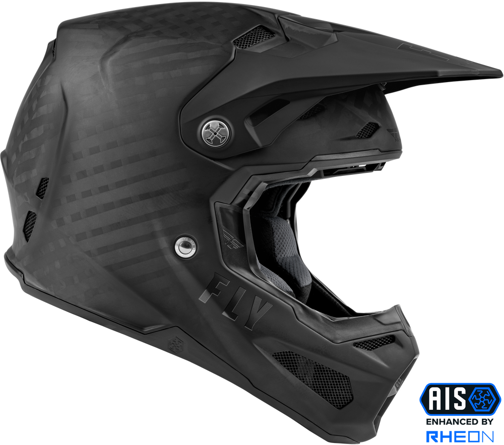 FLY RACING YOUTH FORMULA CARBON SOLID HELMET MATTE BLACK CARBON YL