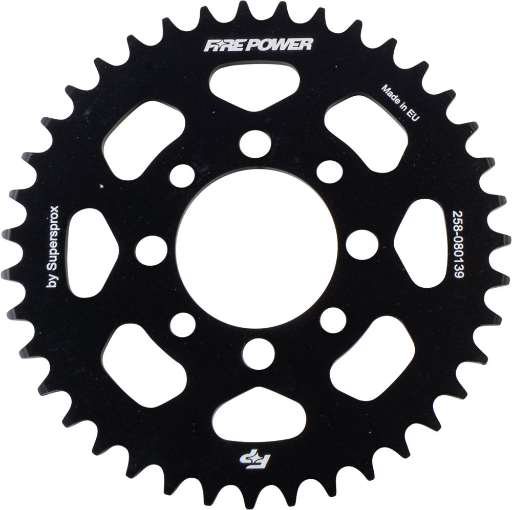 FIRE POWER REAR SPROCKET ALUMINUM 39T BLK