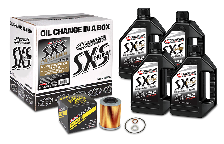 MAXIMA SXS CAN-AM QUICK CHANGE KIT 10W50 W/ OIL FILTER