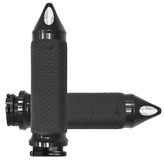 AVON CABLE THROTTLE MEMORY FOAM GRIP BLACK