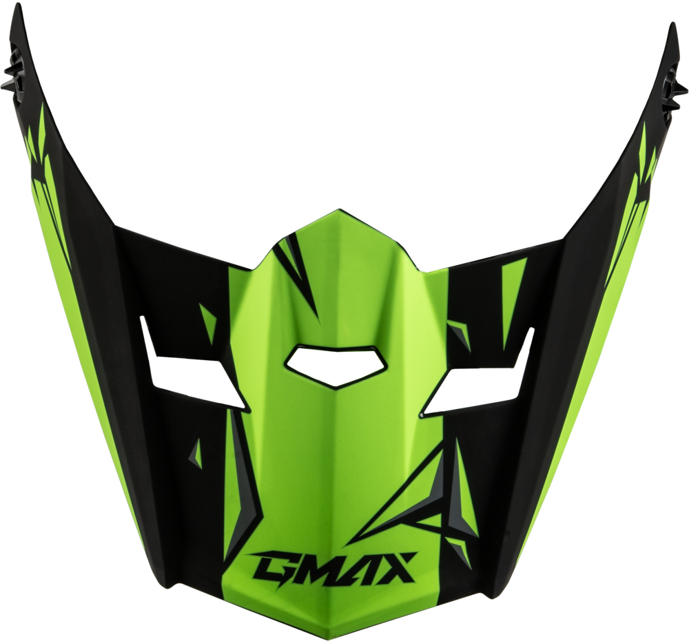 Gmax MX-46Y Unstable Helmet — Black/Green