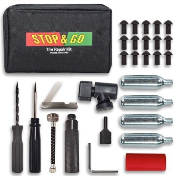 STOP & GO POCKET TIRE PLUGGER KIT PLUS CO2 INFLATION