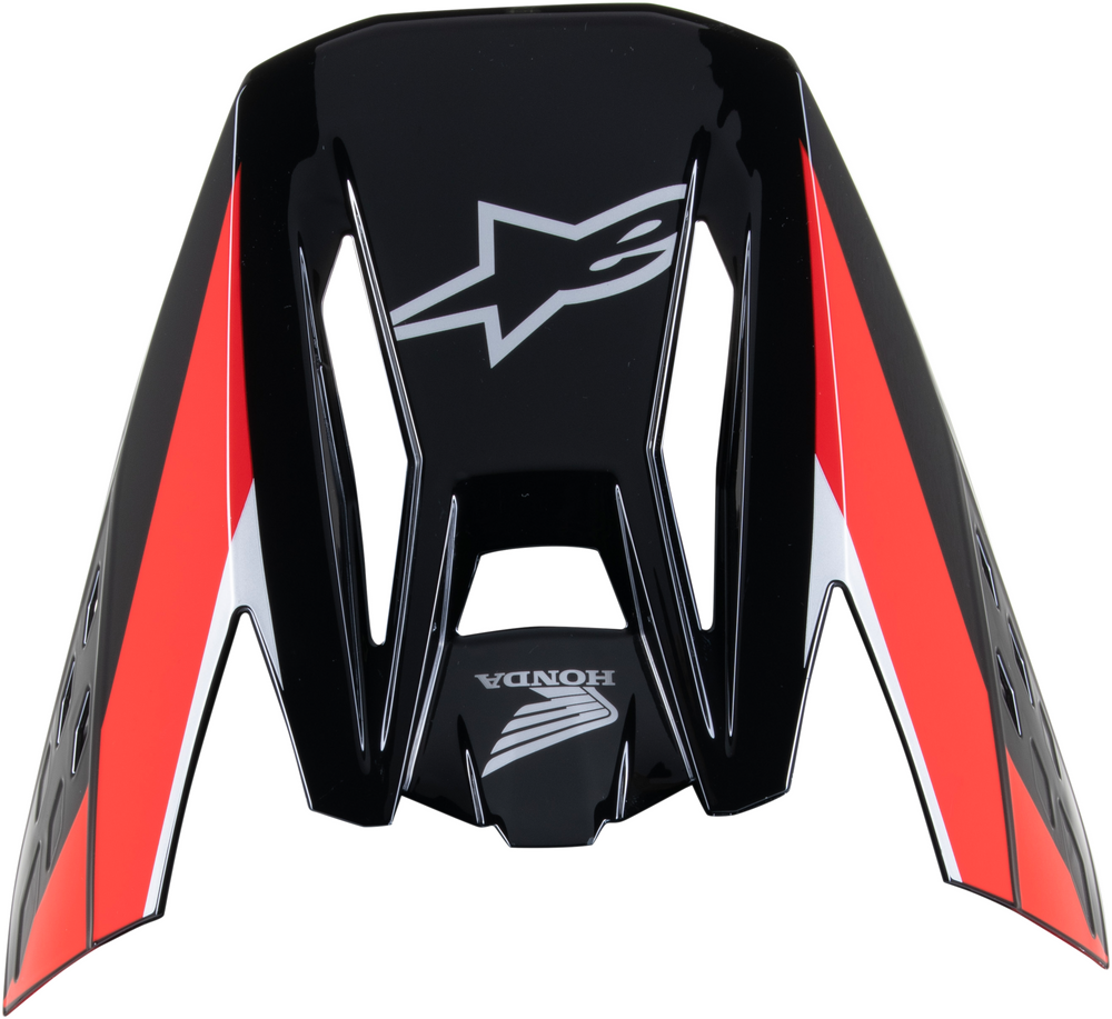 HONDA S-M5 HELMET VISOR BLACK/RED GLOSSY
