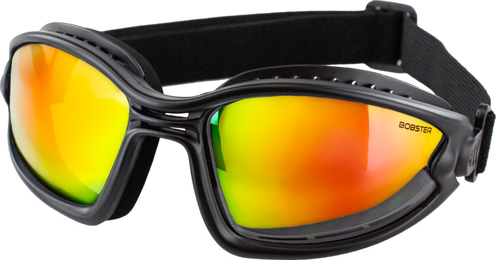 Bobster Adult Ballast Sunglasses (2025) — Black, Red/Yellow