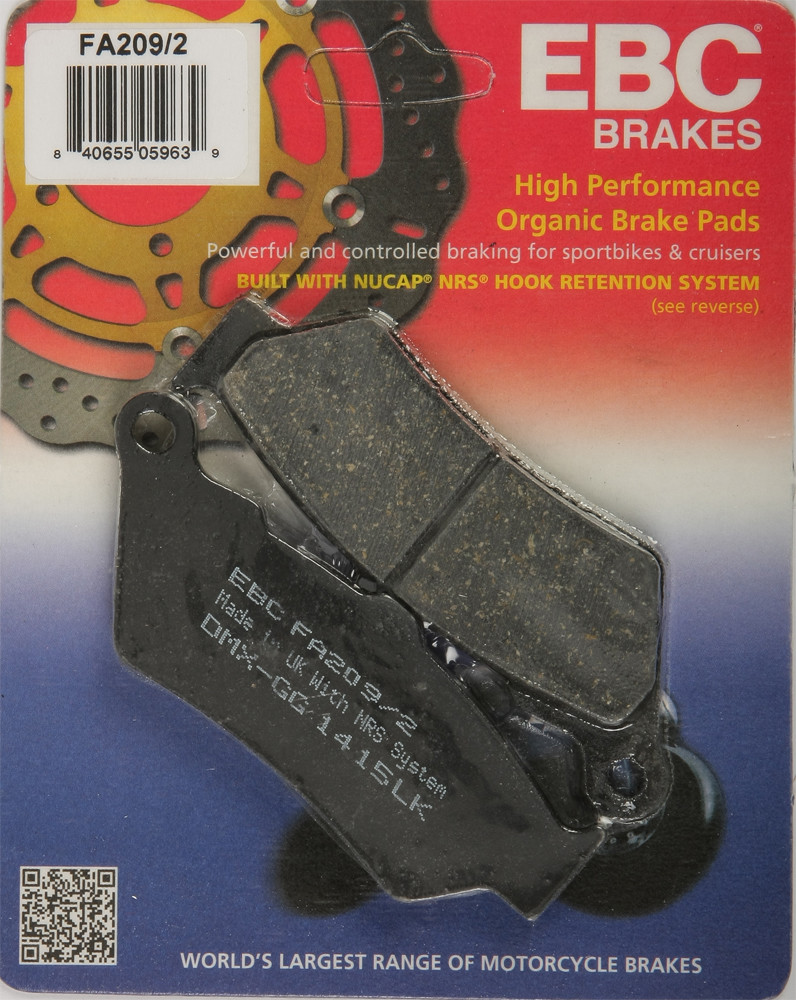EBC FA209/2 Organic Brake Pads