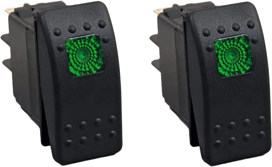 OPEN TRAIL LIGHTED ROCKER SWITCH GREEN