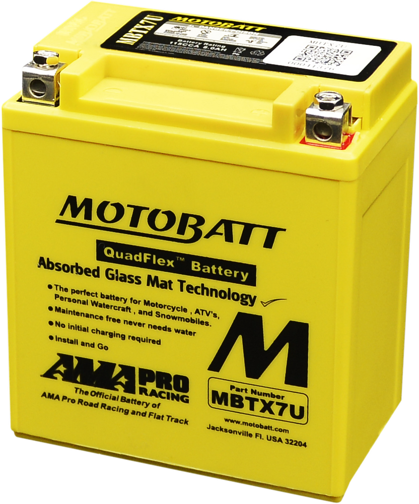 MOTOBATT BATTERY MBTX7U SEALED FACTORY ACTIVATED