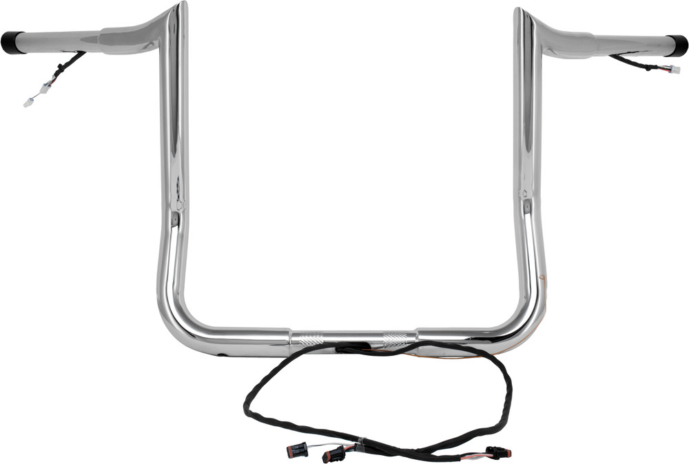 BAGGERNATION 14" MONKEY BAGGER BAR PREWIRED CHROME `14-23 FLH/FLT