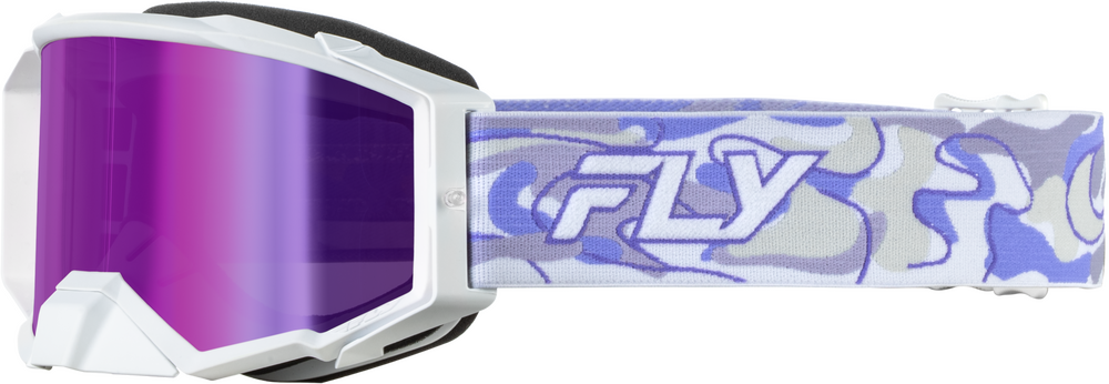Fly Racing Zone Pro Goggles (2027) — White/Purple