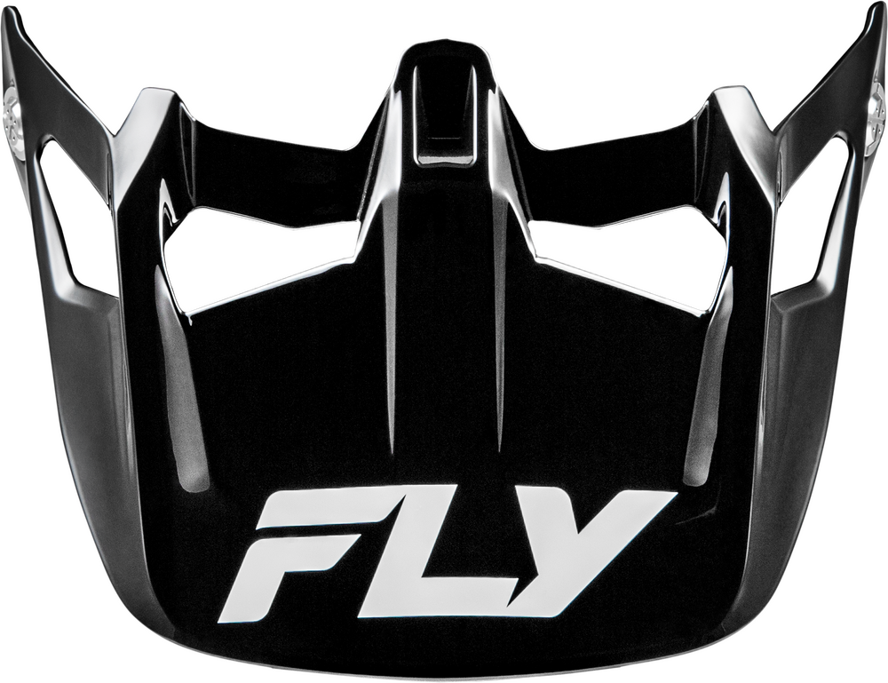 Fly Racing WERX-R CARBON VISOR GLOSS BLACK — Gloss Black