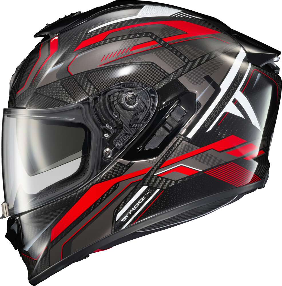 EXO-ST1400 EVO CARBON HELMET HEX GLOSS RED 2X
