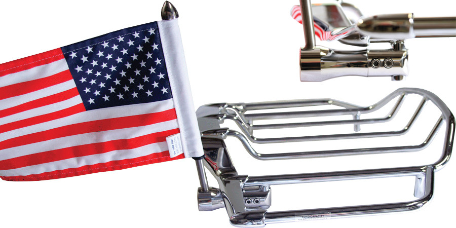 Pro Pad Usa 6x9 Flag And Mount For H-D Air Wing Tour Pack