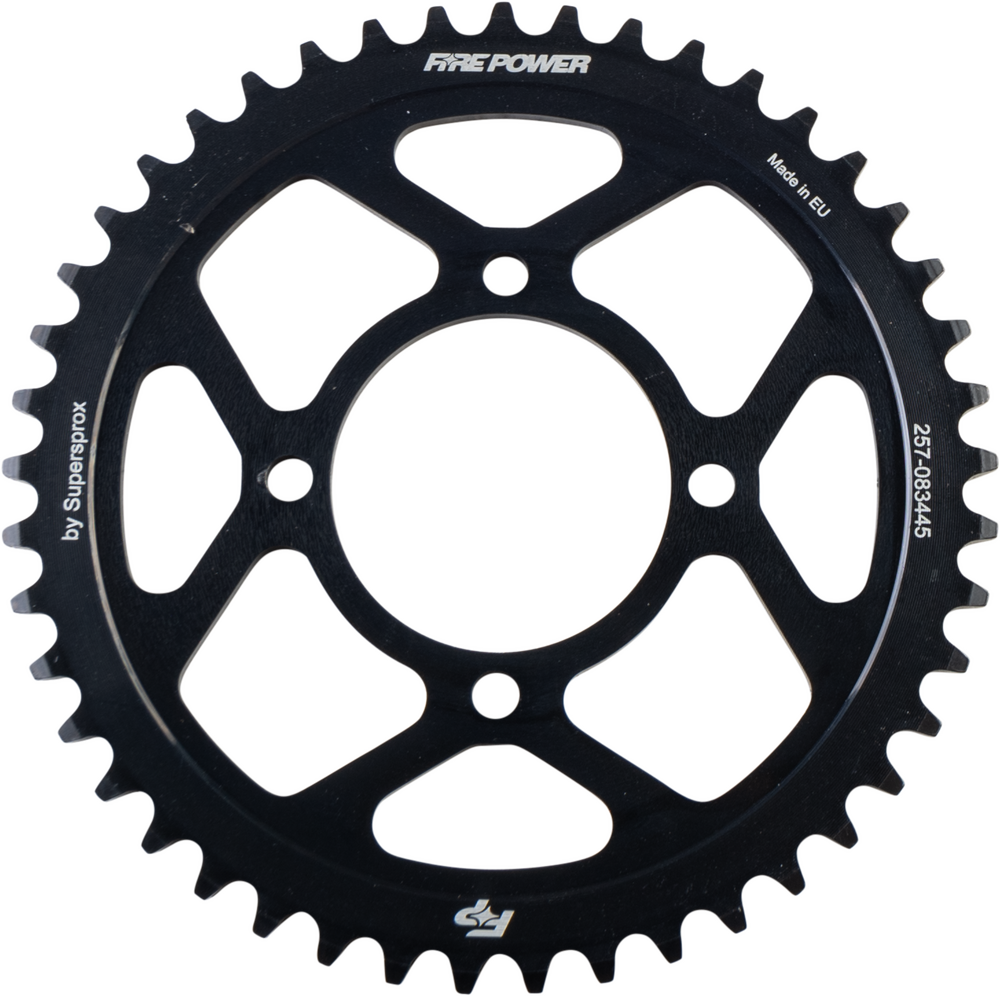 FIRE POWER REAR SPROCKET STEEL 45T BLK