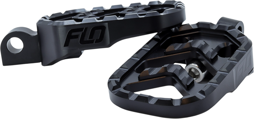 Flo Motorsports Savage Series Footpegs Black M8 Softail