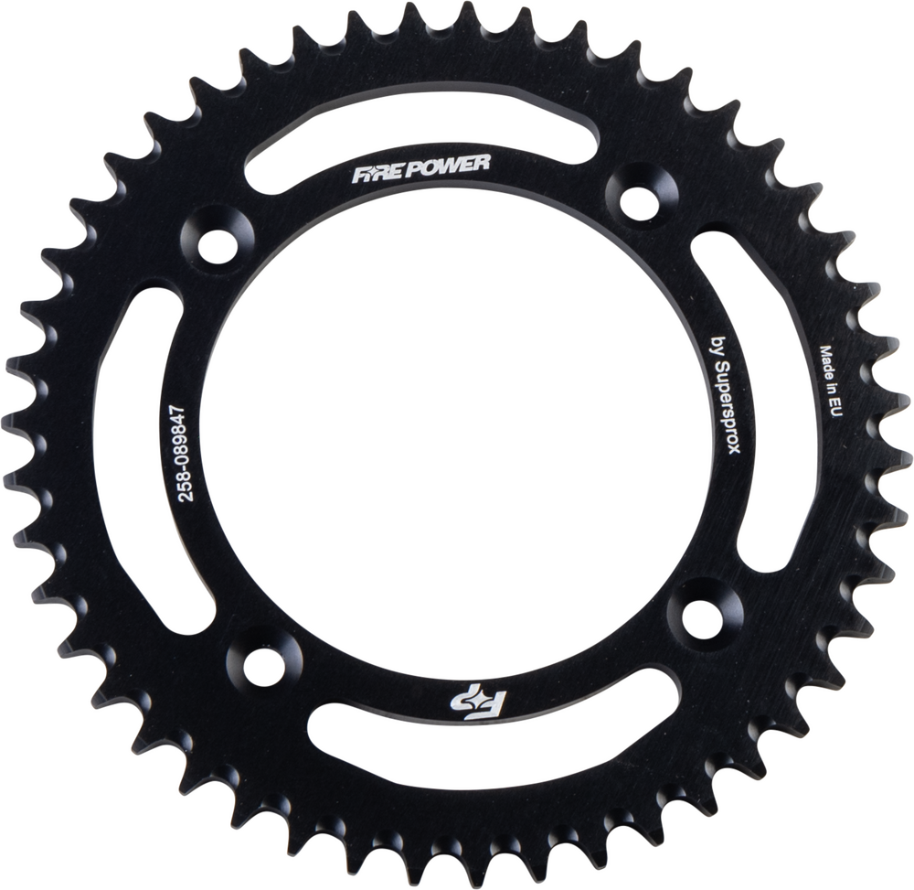 FIRE POWER REAR SPROCKET ALUMINUM 47T BLK