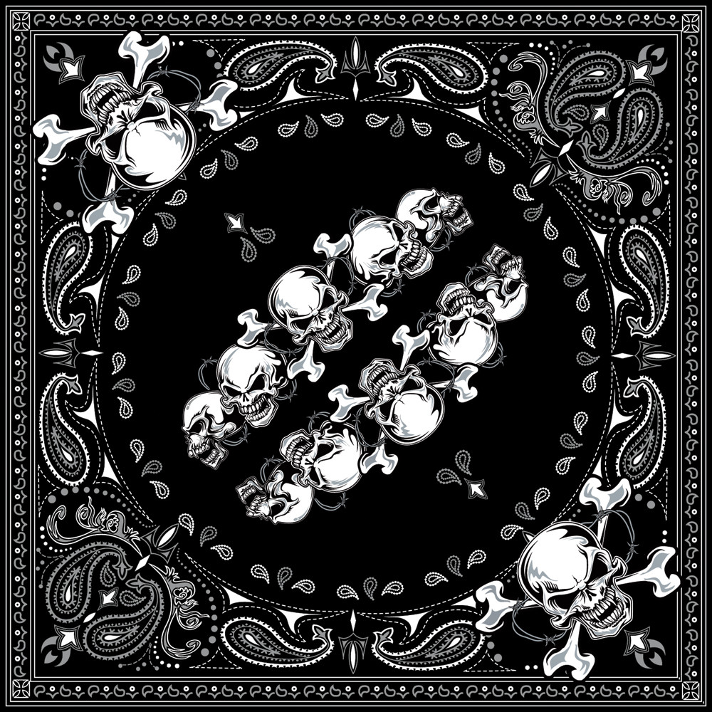 BANDANNA SKULL ROW