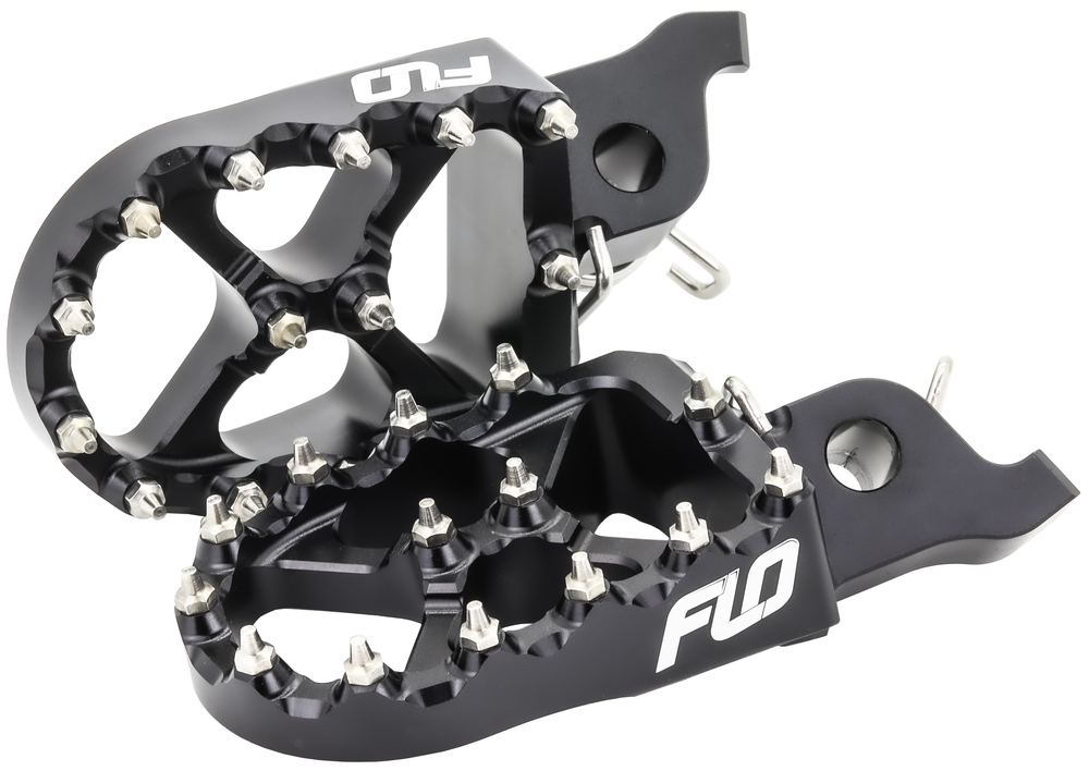 Flo Motorsports Pro Series Foot Pegs Honda / Kawasaki 50cc-230cc 2002-2025