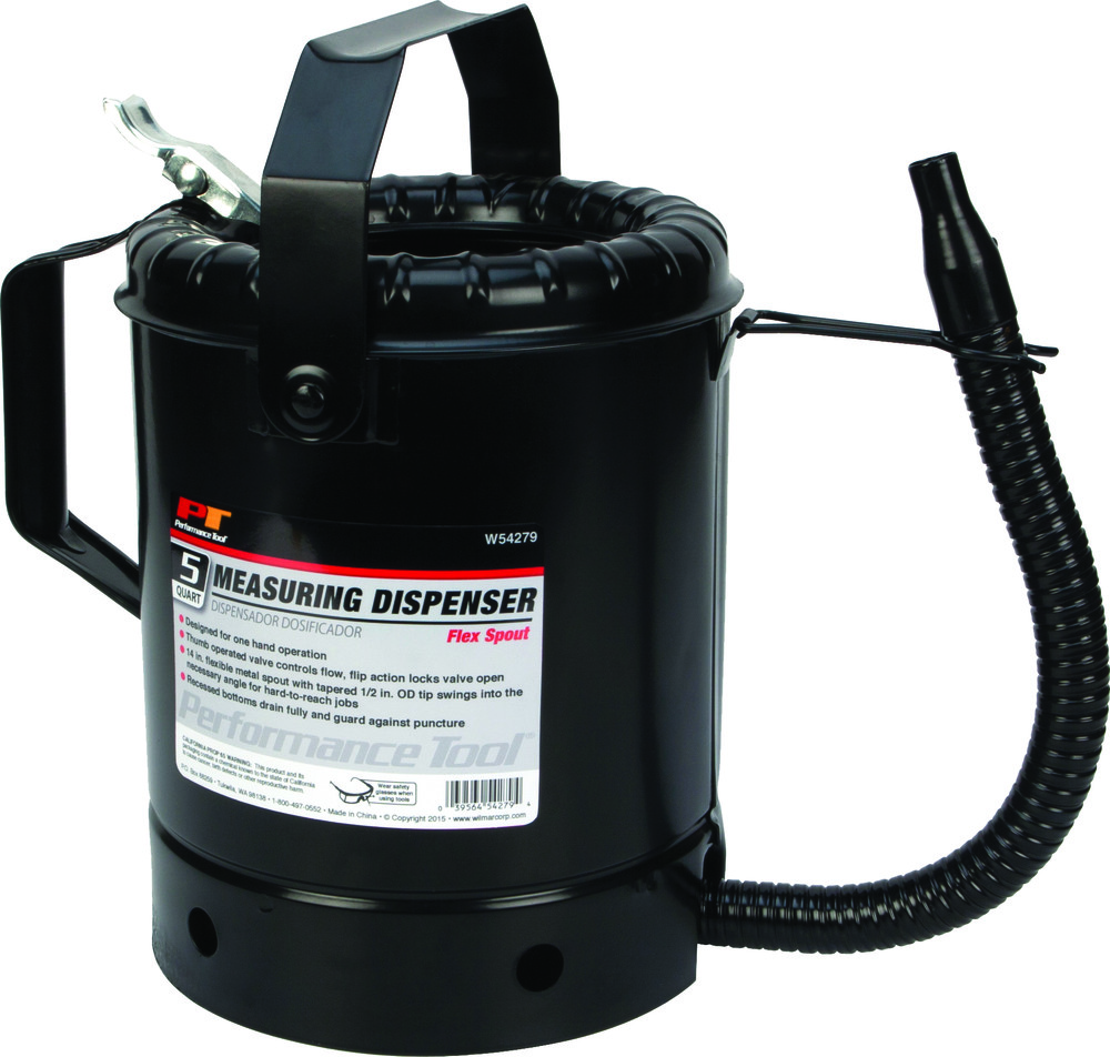 PERFORMANCE TOOL 5QT FLEX SPOUT LIQ DISPENSOR