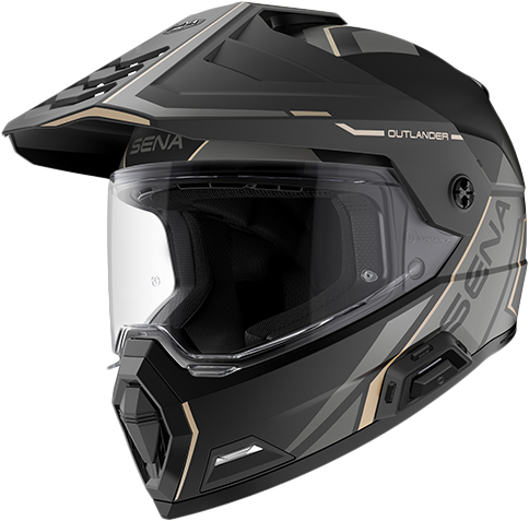 Sena Outlander Smart DS Helmet (2027) — Matte Black