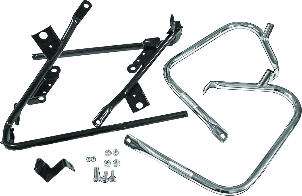 CHROME RR SADDLEBAG GUARD KIT FLHX/FLTR 09-13