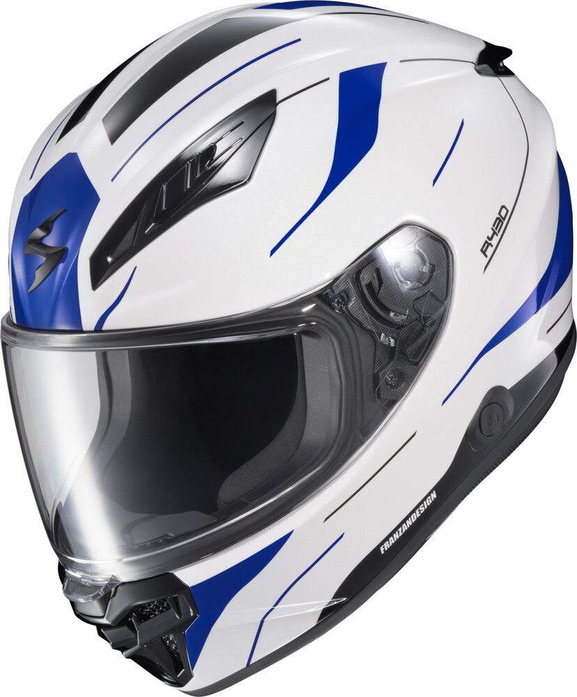 Scorpion EXO 2026 EXO-R430 Full Face Helmet — White/Blue