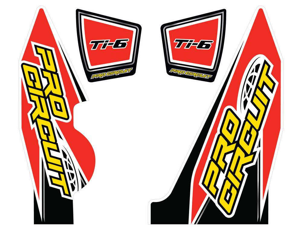 Pro Circuit Ti-6 Pro Exhaust Sticker Decal