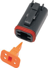 Namz Custom Cycle 4-Wire Black Deutsch Plug & Wdglck Hd# 72114-94bk