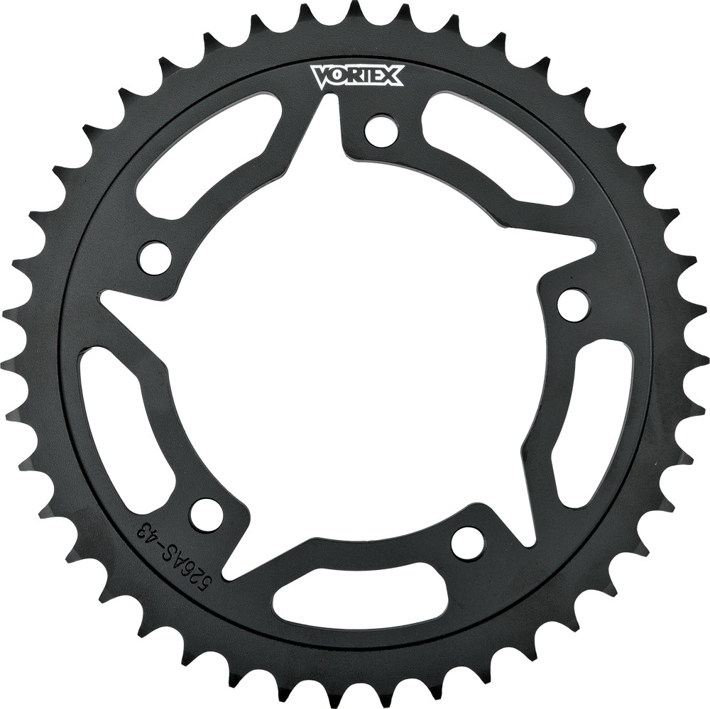 VORTEX REAR SPROCKET STEEL 44T-530 BLK HON
