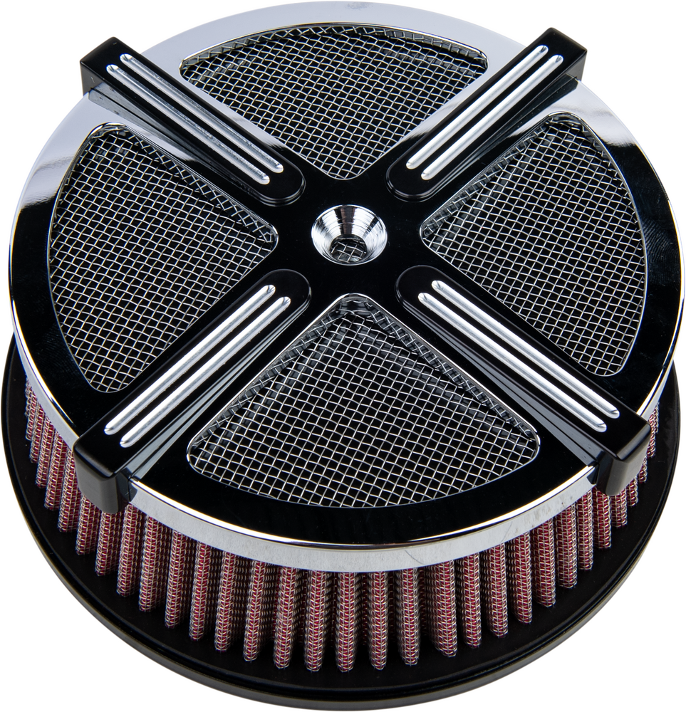 X-FORCE AIR CLEANER KIT CHROME/BLACK