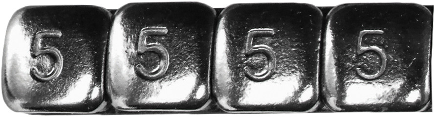 K&L WHEEL WEIGHTS 5 GRAM CHROME 360 PIECE/BOX