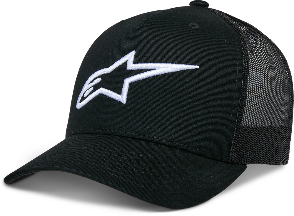 Alpinestars 3D Ageless Trucker Hat (2024) — Black/Black