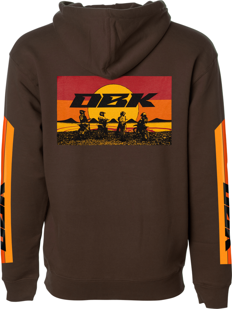 Dbk Sunday Stripe Hoodie Brown MD