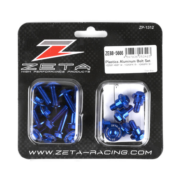 Zeta Aluminum Bolt Kit Blue
