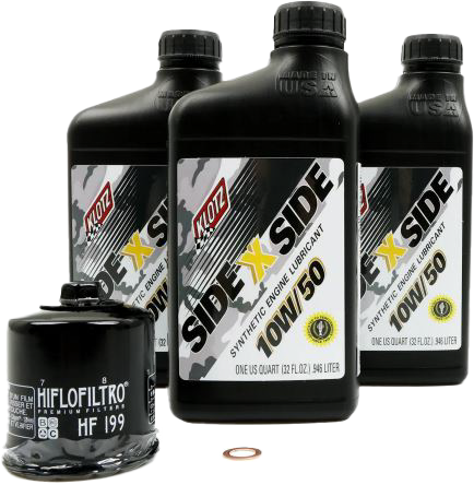 KLOTZ SIDE X SIDE OIL CHANGE KIT 10W50 WITH OIL FILTER POLARIS