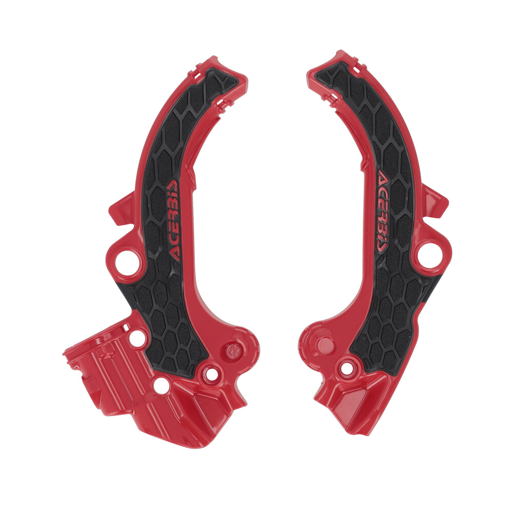 ACERBIS FRAME GUARDS- X-GRIP RED/BLACK
